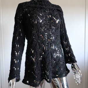 Black Crotchet Blouse